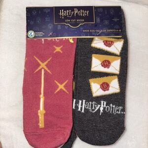 Harry Potter Low Cut Socks Womens Package of 10 Shoe Size 4-10 NEW
